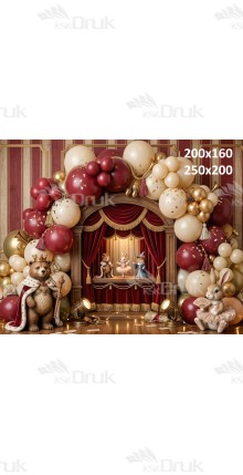 Tło fotograficzne „Królewski teatr – bajkowa sceniczna aranżacja” | UB_802